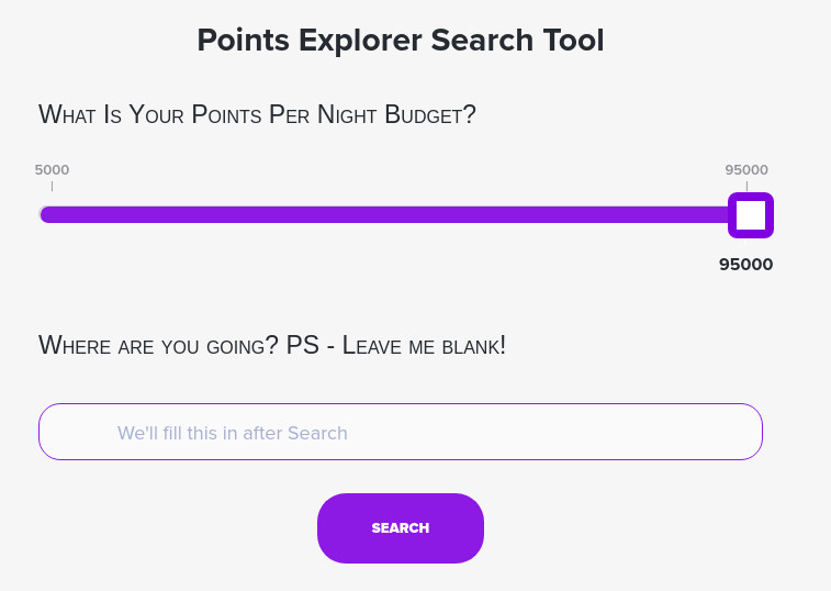Example Points Explorer Setting